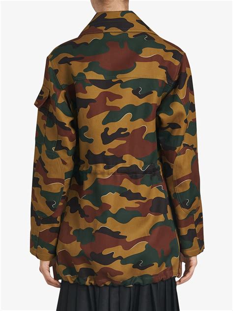 boyfriend fit camo jacket burberry